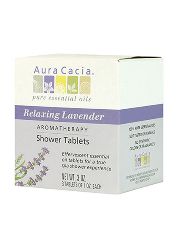 

Aura Cacia Aromatherapy Relaxing Lavender Shower Tablets, 3 Tablets, 3 Oz
