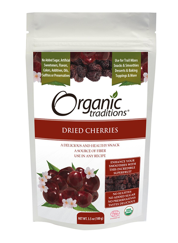 

Organic Traditions Dried Cherries, 100g, Cherry