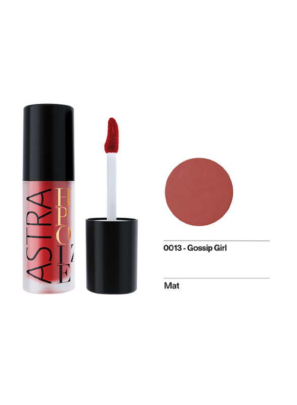 

Astra Hypnotize Liquid Lipstick, 4ml, 13 Gossip Girl, Brown