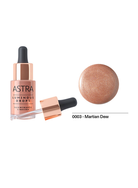 

Astra Luminous Drops Liquid Highlighter, 15ml, 03 Martian Dew, Brown