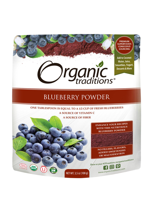 Organic Traditions Blueberry Powder, 100gm