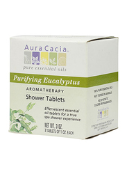 Aura Cacia Aromatherapy Purifying Eucalyptus Shower Tablets, 3 Tablets, 3 Oz