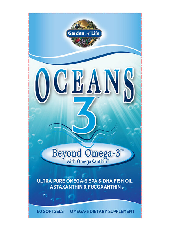 

Garden of Life Oceans 3 Beyond Omega-3 With Omegaxanthin, 60 Softgels