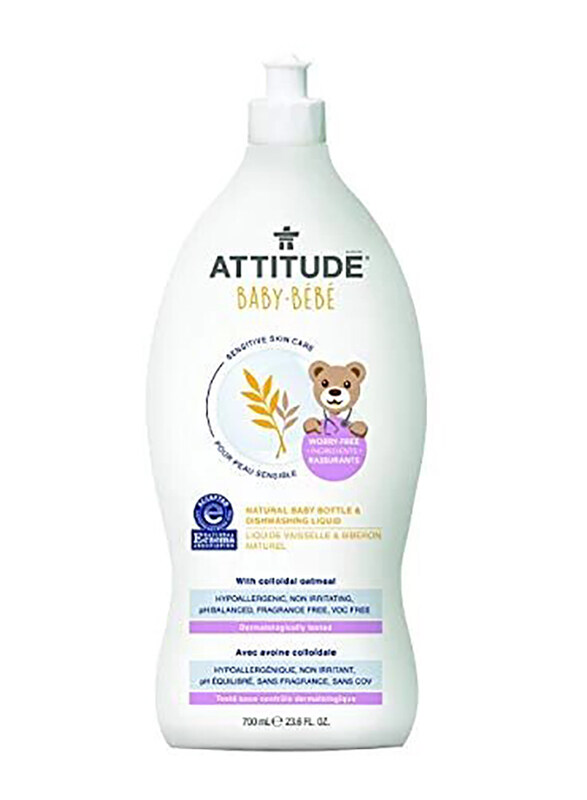 

Attitude Liq-Baby Sensitive Bottle & Dishwash Liquid, 60318, 700ml