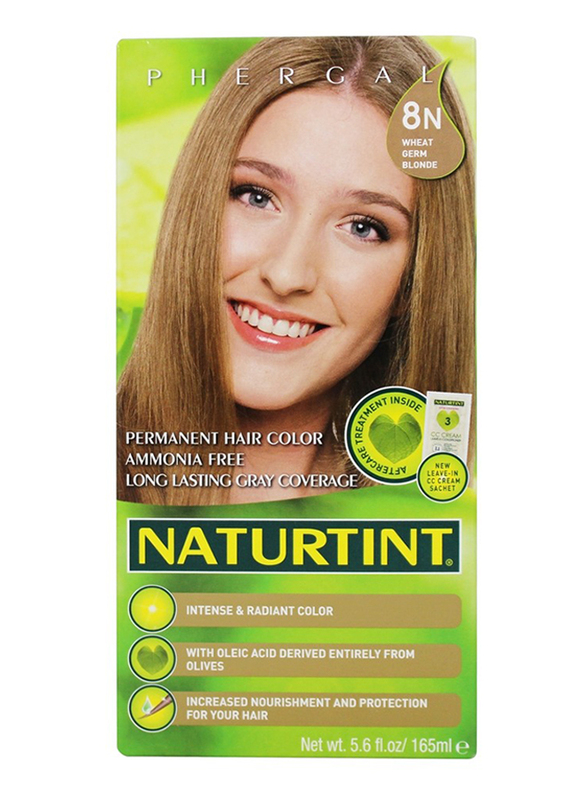Naturtint Permanent Hair Color, 165ml, 8N Wheat Germ Blonde