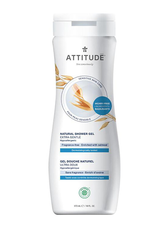 

Attitude Sensitive Skin Hypoallergenic Fragrance-Free Extra Gentle Natural Shower Gel, 473ml