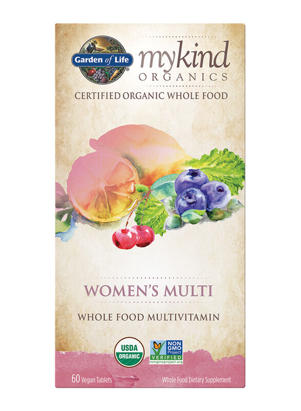 

Garden of Life Mykind Organics Women's Whole Food Multivitamin Dietary Supplement, 60 Vegan Tablets