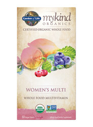 Garden of Life Mykind Organics Women's Whole Food Multivitamin Dietary Supplement, 60 Vegan Tablets