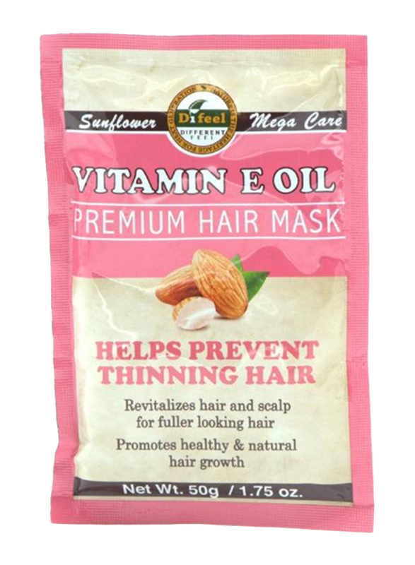 Difeel Vitamin E Oil Premium Deep Conditioning Hair Mask for All Hair Types, 50gm