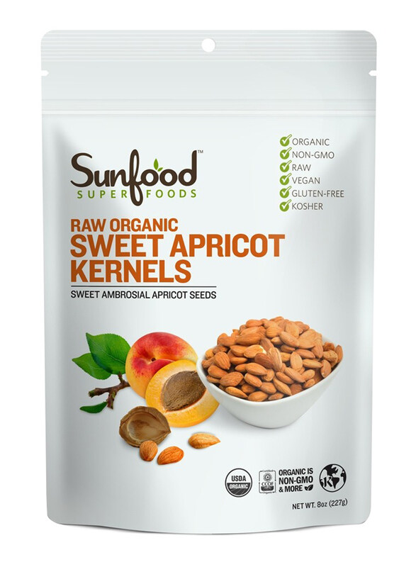 

Sunfood Superfoods Sweet Organic Apricot Kernels, 227g
