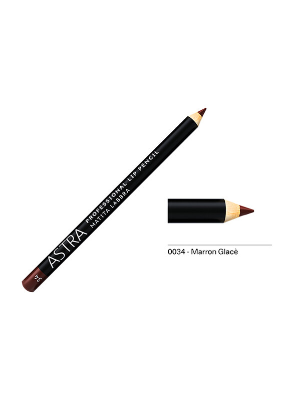 

Astra Professional Lip Pencil, 1.1gm, 0034 Maroon Glace, Red