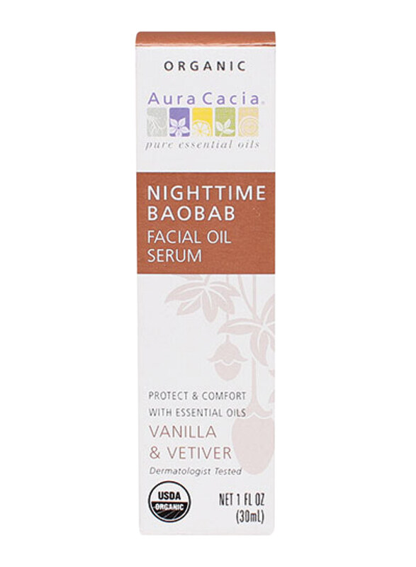 

Aura Cacia Nighttime Baobab Facial Oil Serum, 30ml