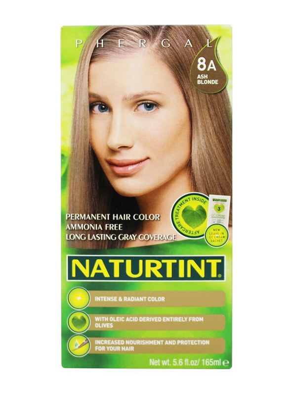 Naturtint Permanent Hair Color, 165ml, 8A Ash Blonde