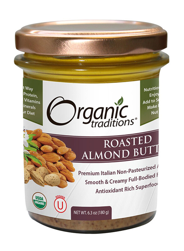 

Organic Traditions Roasted Almond Butter, 180g