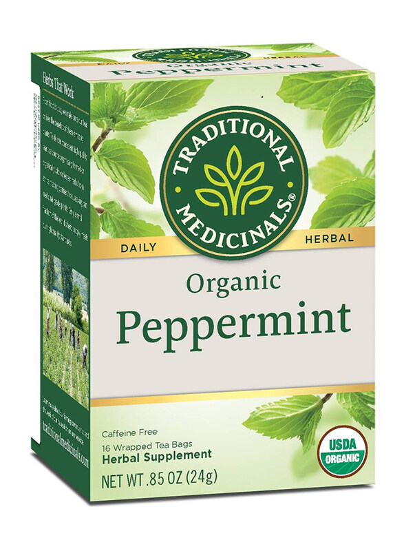 

Traditional Medicinals Organic Peppermint Herbal Tea, 16 Tea Bags