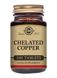 Solgar Chelated Copper Food Supplement, 100 Tablets