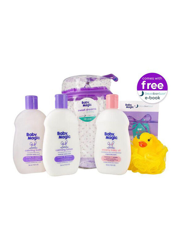 

Baby Magic 6-Pieces Dreams Calming Oil Lotion Bath Kit for Babies