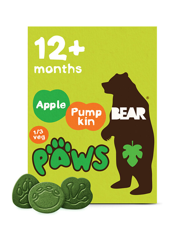 

Bear Apple & Pumpkin Paws for Baby & Kids Snack, 5 Pieces x 20g