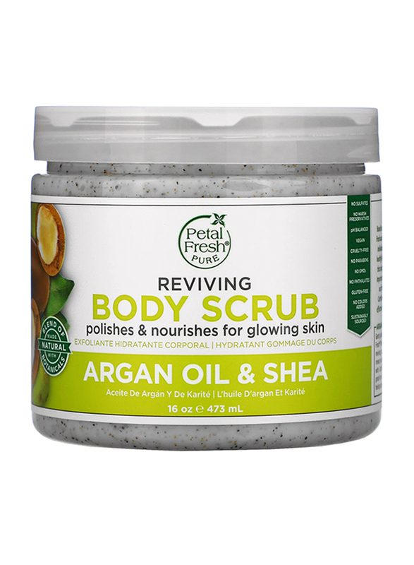 Petal Fresh Pure Argan Oil & Shea Body Scrub, 473ml