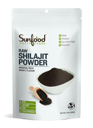 Sunfood Superfoods Raw Shilajit Powder Herbal Supplement, 100gm