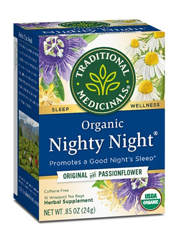 Traditional Medicinals Organic Nighty Night Herbal Tea, 16 Tea Bags