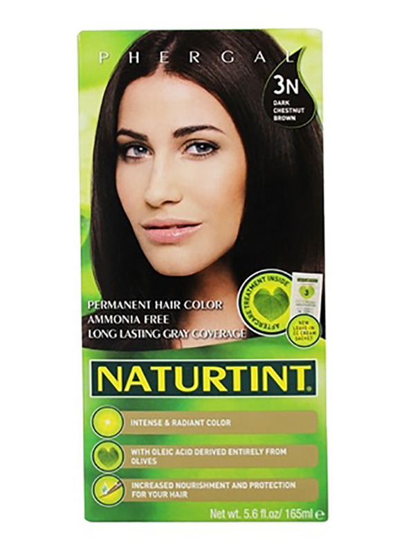 Naturtint Permanent Hair Color, 165ml, 3N Dark Chestnut Brown