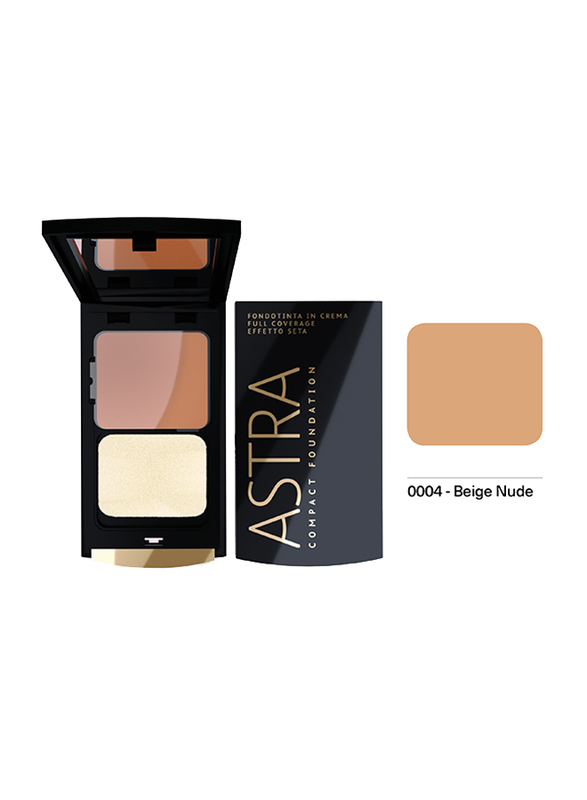 Astra Compact Foundation, 7gm, 04 Beige Nude, Beige