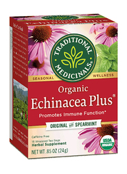 Traditional Medicinals Organic Echinacea Plus Herbal Tea, 16 Tea Bags