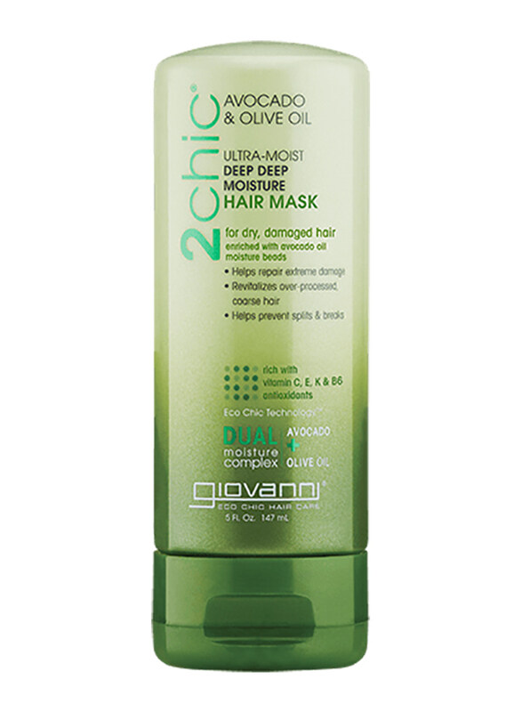 

Giovanni 2Chic Ultra-Moist Deep Deep Moisture Mask for All Hair Types, 5oz