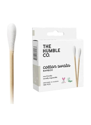 The Humble Co 100-Pieces Cotton Swabs for Babies, White