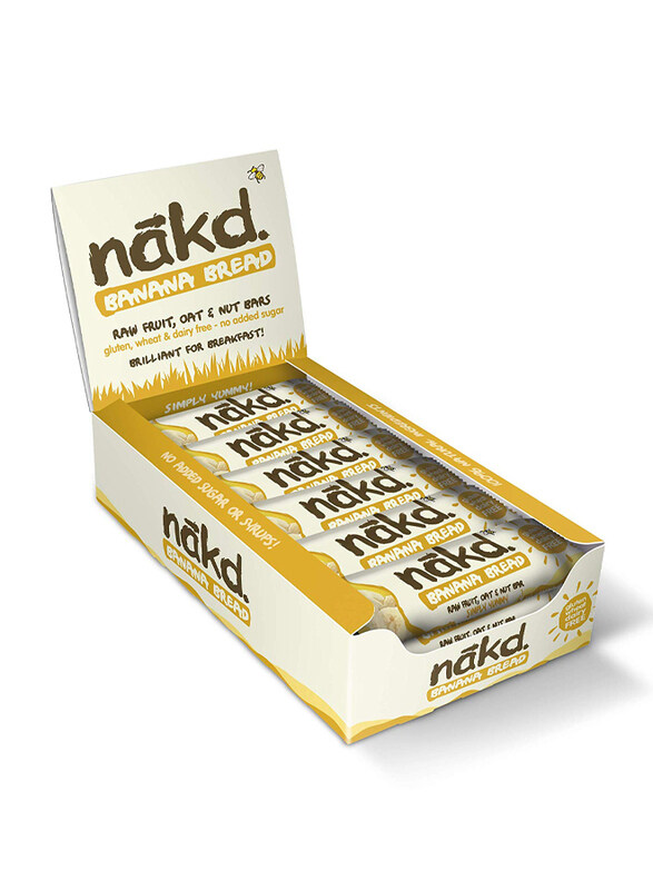 

Nakd Banana Bread Raw Fruit, Oat & Nut Bars, 18 Bars x 30g