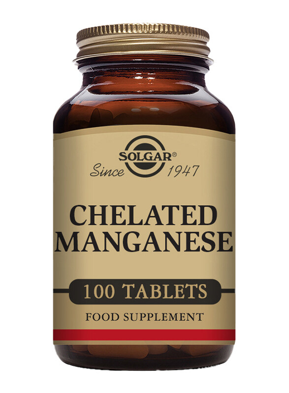 

Solgar Chelated Manganese Food Supplement, 100 Tablets