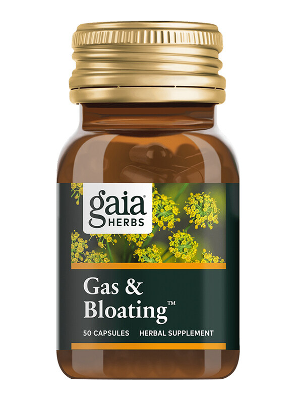 

Gaia Herbs Gas & Bloating Herbal Supplement, 50 Capsules