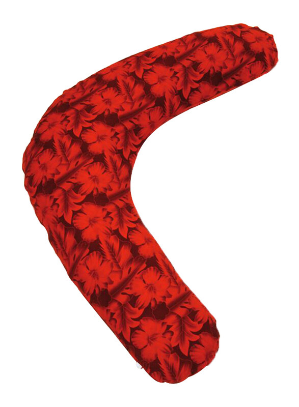 

Sissel Floral Pattern Cotton Cover, Hibiscus Red