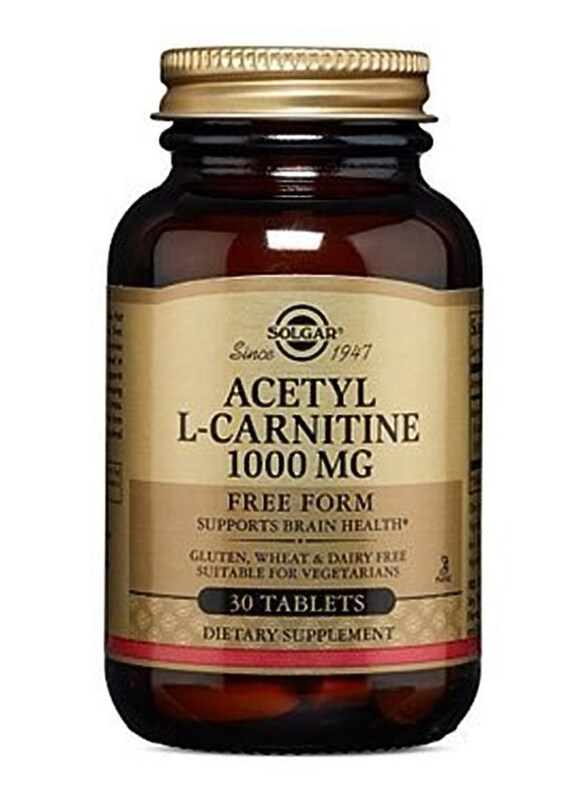 

Solgar Acetyl L-Carnitine Dietary Supplement, 1000mg, 30 Tablets