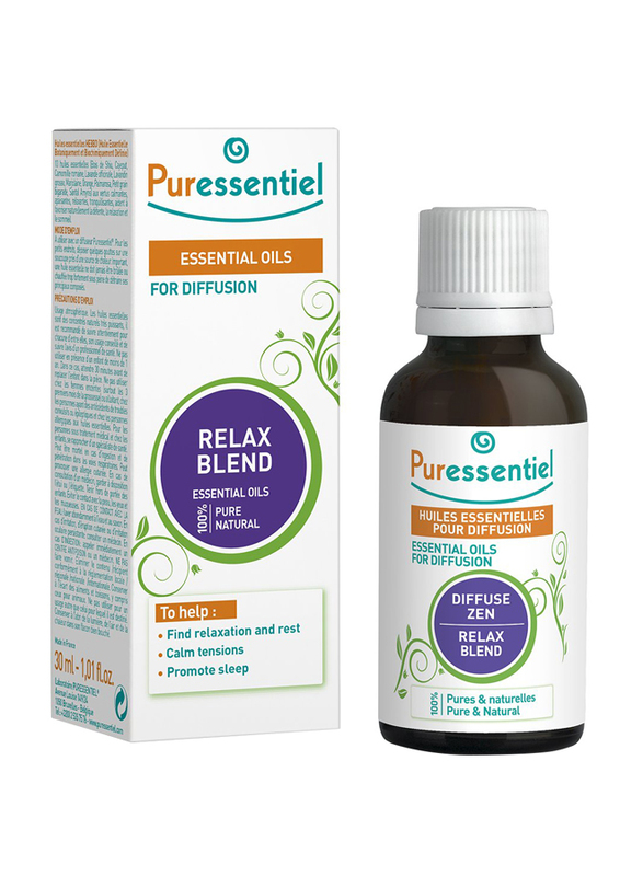 Puressentiel Relax Blend Essential Oils for Diffusion, 30ml