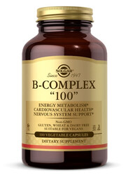Solgar B-Complex "100" Dietary Supplement, 100 Vegetable Capsules