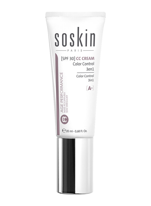 

Soskin 3-in-1 SPF 30 A+ Color Control Cream, 01 Beige Skin, 20ml