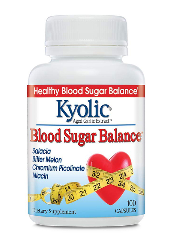 Kyolic Aged Garlic Extract Blood Sugar Balance Formula 112 Supplements, 100 Capsules