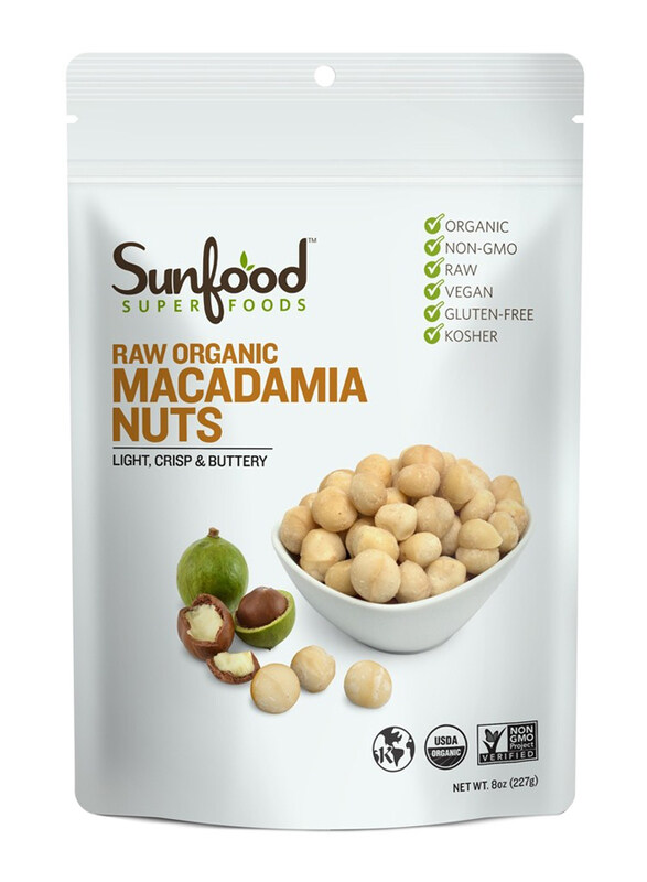 

Sunfood Superfoods Organic Raw Macadamia Nuts, 227g