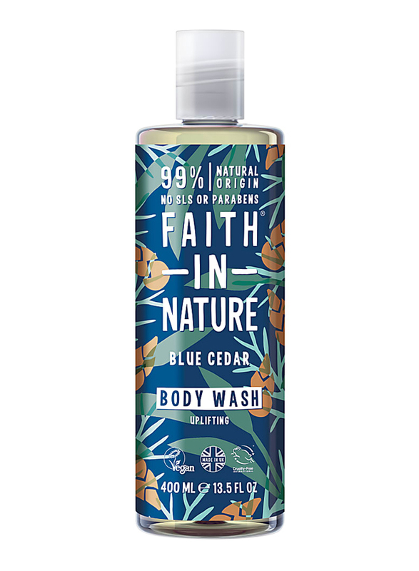 Faith In Nature Blue Cedar Body Wash, 400ml
