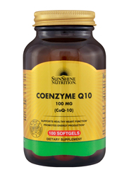 Sunshine Nutrition Coenzyme Q10 (CoQ-10) Dietary Supplement, 100mg, 100 Softgels