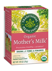 Traditional Medicinals Organic Mothers Milk Herbal Tea, 16 Tea Bags
