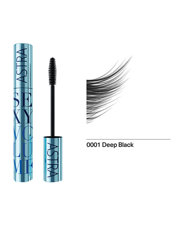 

Astra Sexy Volume Waterproof Mascara, 10ml, 0001 Deep Black