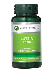Nutritionl Vision Health Lutein Dietary Supplement, 20mg, 30 Softgels