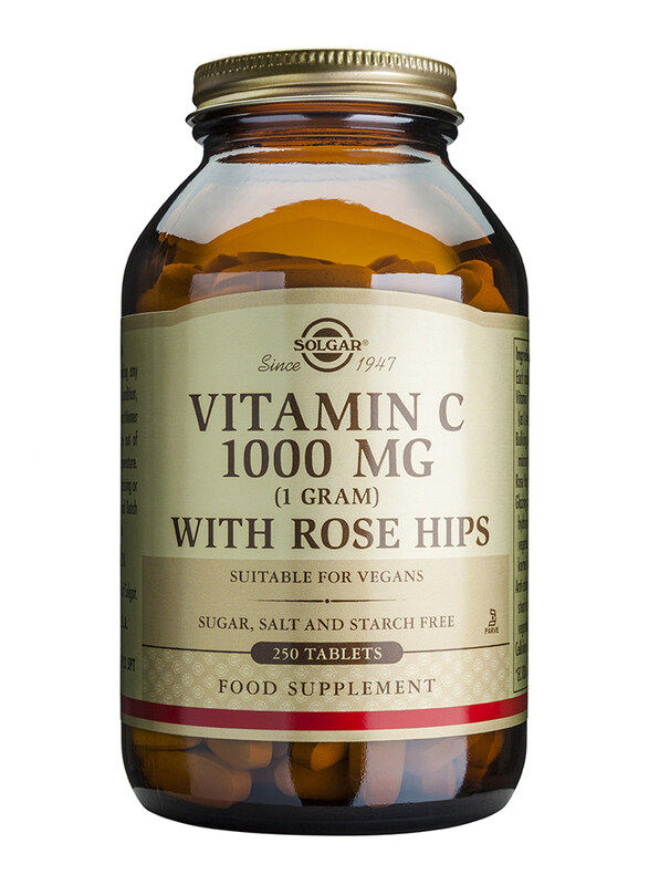 

Solgar Vitamin C with Rose Hips Dietary Supplement, 1000mg, 250 Tablets