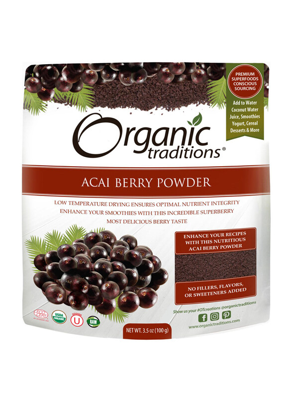 

Organic Traditions Acai Berry Powder, 100gm