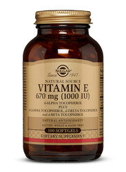 Solgar Vitamin E Mixed Dietary Supplement, 670mg (1000iu), 100 Softgels