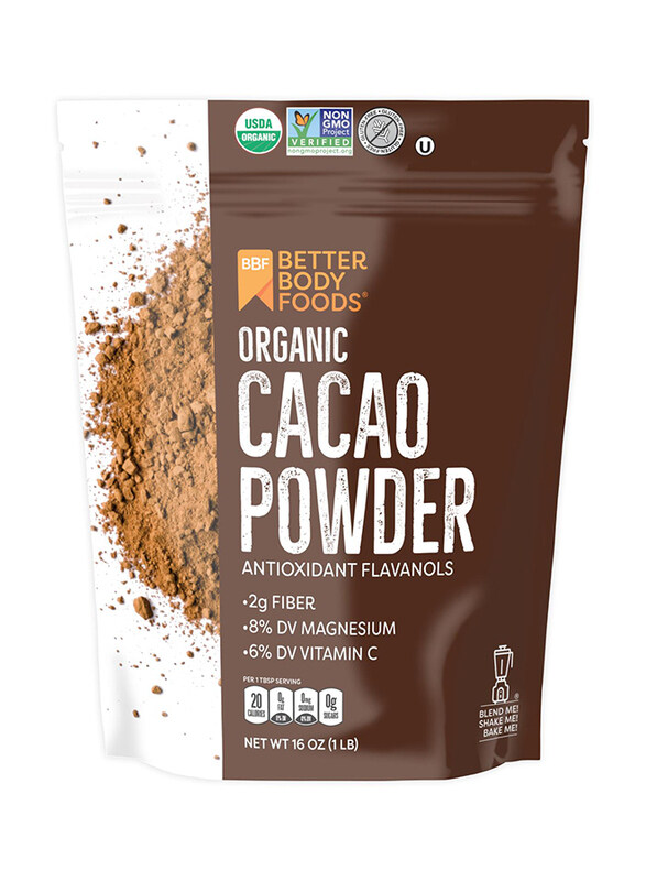 

Better Body Foods Organic Cacao Powder, 453g, Cacao