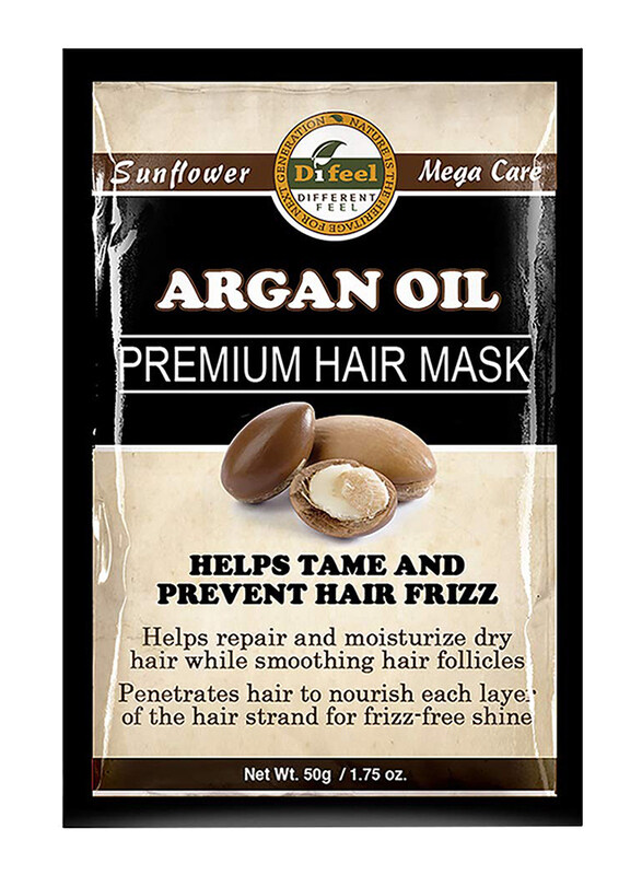 

Difeel Argan Oil Premium Deep Conditioning Hair Mask for All Hair Types, 50gm